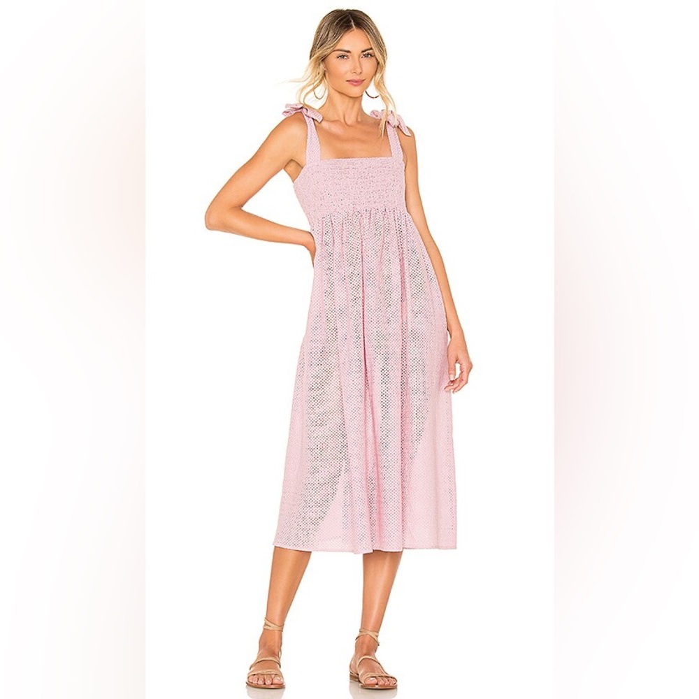 Marysia Sicily Smocked Dress in Lavender XS